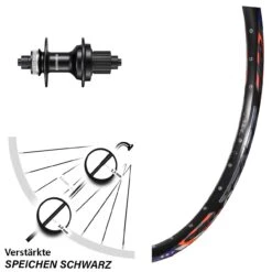Hinterrad 26 Zoll DRC ZZYZX 5/135 Mm Shimano FH-MT500 Micro Spline