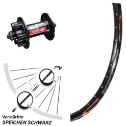 26 Zoll Vorderrad DRC ZZYZX 28-559 DT Swiss 370 VR Nabe 6-loch Schnellspanner