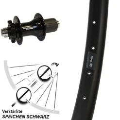 27,5 Zoll Hinterrad XLC Evo 12/142 Mm Ryde Rival 30 Disc 6-Loch