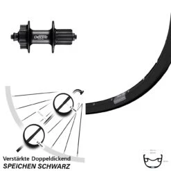 Hinterrad Mit Shimano Deore 28/29 Zoll Ryde Rival 23