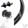 26 Zoll Ryde ZAC 19 Dynamo Laufradsatz Shimano 3N72 Novatec F162 Schnellspanner