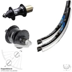26 Zoll Felgenbremse Dynamo Laufradsatz Shimano 3N72 Novatec F162 Exal SP 19