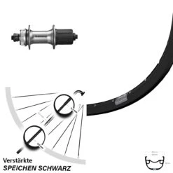 Shimano Alivio FH-M4050 Ryde Rival 23 Laufrad 29 Zoll 5/135 Mm