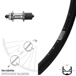 26 Zoll Hinterrad Shimano Alivio FH-M4050 Ryde Andra 30 Disc Centerlock