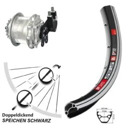 Dt-swiss 26 Zoll Hinterrad Rohloff Speedhub CC DB DT Swiss 535