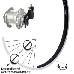 26 Zoll Hinterrad Ryde Andra 40 Mit Rohloff Speedhub CC DB