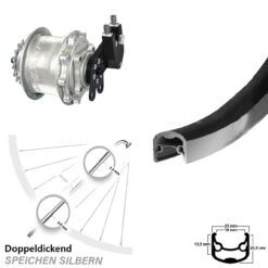 Rohloff Speedhub CC DB Ryde Andra 30 Hinteres Rad 26 Zoll