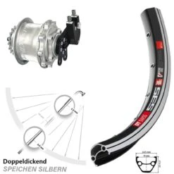 Dt-swiss Rohloff Speedhub CC DB DT Swiss 535 Laufrad 26 Zoll