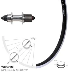 20 Zoll Hinterrad Novatec F362 TSE Ryde Andra 40 Felgenbremse