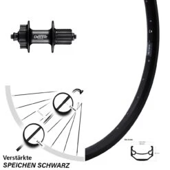 28-29 Zoll Hinterrad Ryde Andra 40 Disc 5/135 Mm Shimano FH-M525 Deore 6-loch