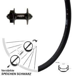 Ryde Andra 40 Disc Vorderrad 20 Zoll Mit Shimano Deore HB-M525 Nabe