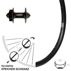 Ryde Andra 29 Disc-Vorderrad 27,5 Zoll Shimano Deore HB-M525 Nabe