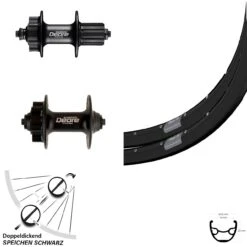 Laufradsatz 29 Zoll Ryde Rival 19 Shimano Deore 525 Disc 6-loch Schnellspanner