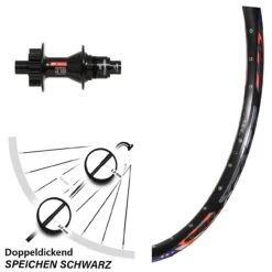 DRC ZZYZX Disc Hinterrad 12/142 Mm 26 Zoll Mit DT Swiss 370 6-Loch Nabe