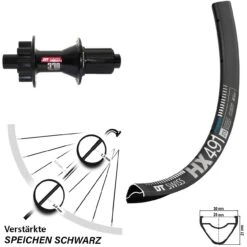 Dt-swiss 29 Zoll Laufrad HX 491 DT Swiss 370 Nabe Steckachse 12x142 Mm