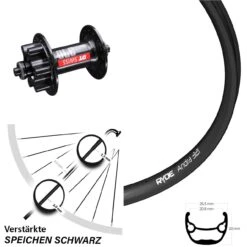 28-29 Zoll Vorderrad Ryde Andra 321 Mit DT Swiss 370 6-Loch Nabe