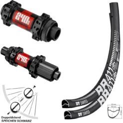 Dt-swiss Laufradsatz 28 Zoll RR 411 DT Swiss 240s Straightpull Centerlock Steckachse 24/28 Speichen