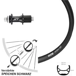 Ryde Andra 321 Hinterrad 28/29 Zoll Mit Shimano XT Nabe