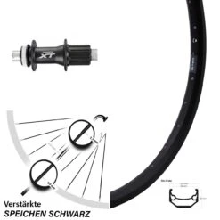 28/29 Zoll Hinterrad Ryde Andra 40 Disc Mit Shimano XT Nabe