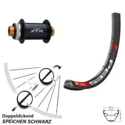 Dt-swiss 26 Zoll Vorderrad DT Swiss 533 D Shimano XTR Für Steckachse