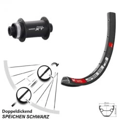 Dt-swiss 26 Zoll Vorderrad DT Swiss 533 D Shimano XT HB-M778 Für Steckachse