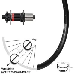 Novatec D442 Boost Ryde Andra 29 Zoll Hinterrad Lastenrad 12x148 Mm