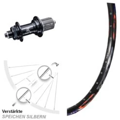 Hinterrad 26 Zoll DRC ZZYZX Disc Centerlock KX-G/S 135 Mm