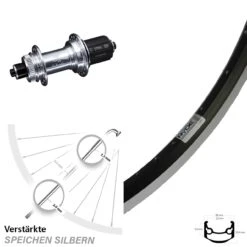 KX-GS Silbern Eloxiert 5x135 Centerlock Ryde Andra 35 Laufrad 27,5 Zoll