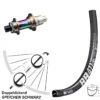 Dt-swiss Hinterrad 28 Zoll Centerlock KX-G Oilslick Nabe Sram XD-R 12-fach DT Swiss RR 411