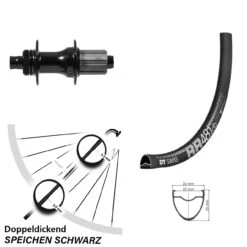 Dt-swiss DT Swiss RR 481 DB Hinterrad 27,5 Zoll Formula RXC-142S