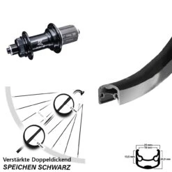 Stabiles Hinterrad 28 Zoll Ryde Andra 30 KX-GS