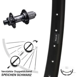 KX-B Boost 12x148 Mm Centerlock 11-fach Ryde Rival 35-622 Hinterrad 29 Zoll Heavy Duty