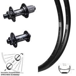 27,5 Zoll Laufradsatz Boost E-Bike Ryde Andra Nabe KX-B Verstärkt Centerlock 11-fach