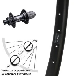 Ryde Rival 30 Disc Hinterrad 27,5 Zoll Nabe KX-B Boost Centerlock 148 Mm 11-fach E-Bike