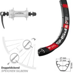 Dt-swiss 26 Zoll Laufrad Shimano Deore HB-M595 DT Swiss 545 Centerlock