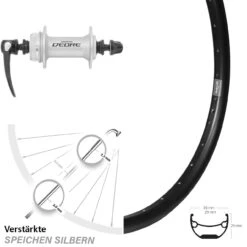 Vorderrad 29 Zoll Ryde Andra 29 Mit Nabe Shimano HB-M595 Silbern