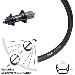KX-GS 5x135 Centerlock Ryde Andra 321 Hinteres Rad 26 Zoll Für Schnellspanner