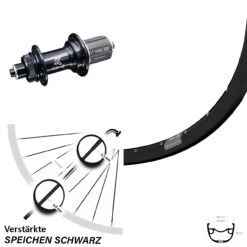 Ryde Rival 23 Hinterrad 29 Zoll Mit KX-GS 5x135 Centerlock Nabe