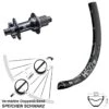 Dt-swiss 27,5 Zoll Hinteres Rad DT Swiss H 522 Mit KX-B 12x148 Mm Micro Spline Boost 6-loch Nabe