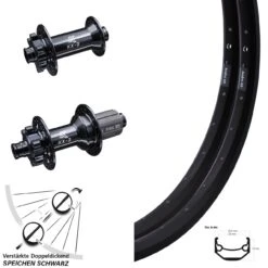 E-Bike Laufradsatz 27,5 Zoll 36 Speichen Ryde Andra 40 Disc KX-B Boost 6-loch 110x148 Mm