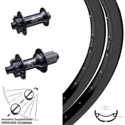 29+ Zoll Laufradsatz Heavy Duty Ryde Rival 35-622 KX-B Boost 6-loch Verstärkt 11-fach