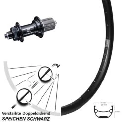 KX-GS 5x135 Centerlock Ryde Andra 29-559 ETRTO Hinterrad 26 Zoll Für Schnellspanner