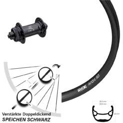 KX-G Schnellspanner 5x100 Ryde Andra 321 Vorderrad 26 Zoll Für Centerlock