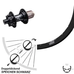 29 Zoll Hinteres Rad Ryde Rival 19 Mit KX-M 6-loch Nabe