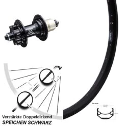 29 Zoll Hinterrad KX-M Nabe 5x135 Mm Schnellspanner Ryde Andra 40 Disc