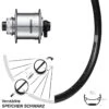 Vorderrad 27,5 Zoll Ryde Andra 29-584 ETRTO Shimano DH-UR708 Silbern 15x100 Mm Centerlock