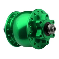 Son 28-SL Nabendynamo Disc 6-Loch Hellgrün Eloxiert Steckerlos