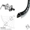 Vorderrad Mit Nabendynamo Shimano Alfine DH-S701 Rodi Airline 28 Zoll