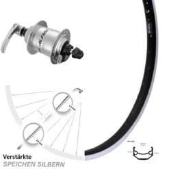 28 Zoll Vorderrad Mit Nabendynamo Ryde Andra 40 Shimano Alfine DH-S701