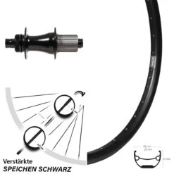 Formula Boost CL-148S Ryde Andra 29 Hinteres Rad 27,5 Zoll Centerlock